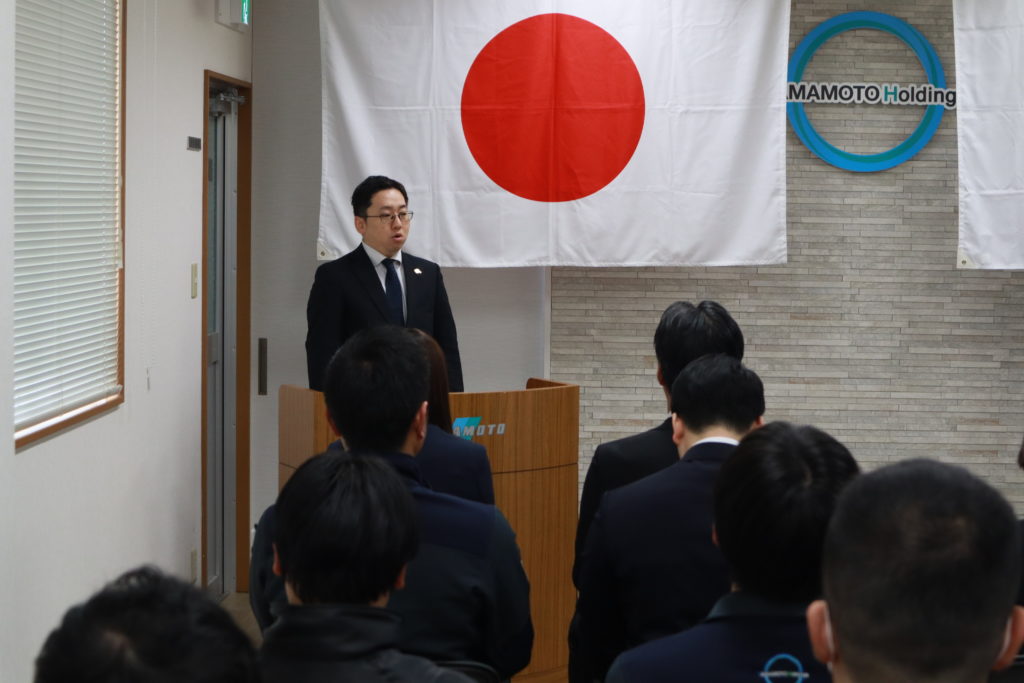 令和7年度　入社式を執り行いました